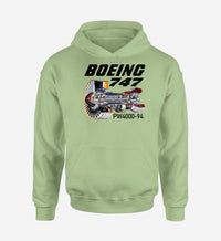 Thumbnail for Boeing 747 & PW4000-94 Engine Designed Hoodies