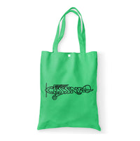 Thumbnail for Special Cessna Text Designed Tote Bags
