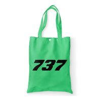 Thumbnail for 737 Flat Text Designed Tote Bags