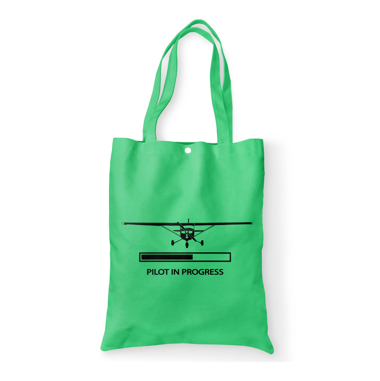 Pilot In Progress (Cessna) Designed Tote Bags