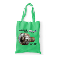 Thumbnail for Airbus A320 & V2500 Engine Designed Tote Bags