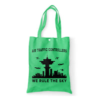 Thumbnail for Air Traffic Controllers - We Rule The Sky Designed Tote Bags