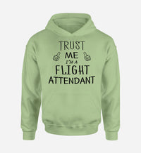 Thumbnail for Trust Me I'm a Flight Attendant Designed Hoodies