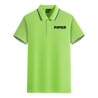 Thumbnail for Piper & Text Designed Stylish Polo T-Shirts