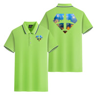 Thumbnail for Supermen of The Skies (Sunrise) Designed Stylish Polo T-Shirts (Double-Side)