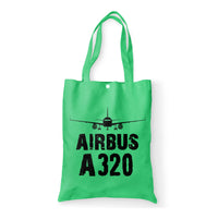 Thumbnail for Airbus A320 & Plane Designed Tote Bags