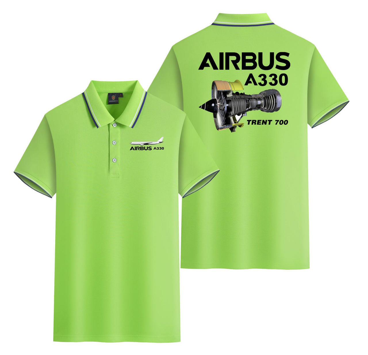 Airbus A330 & Trent 700 Engine Designed Stylish Polo T-Shirts (Double-Side)