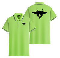 Thumbnail for Fighter Jet 35 Silhouette Designed Stylish Polo T-Shirts (Double-Side)