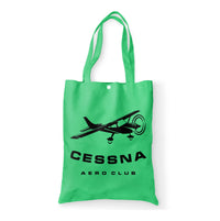 Thumbnail for Cessna Aeroclub Designed Tote Bags