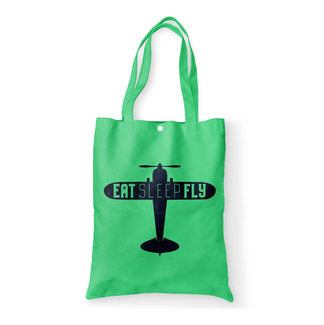 Eat Sleep Fly & Propeller Designed Tote Bags
