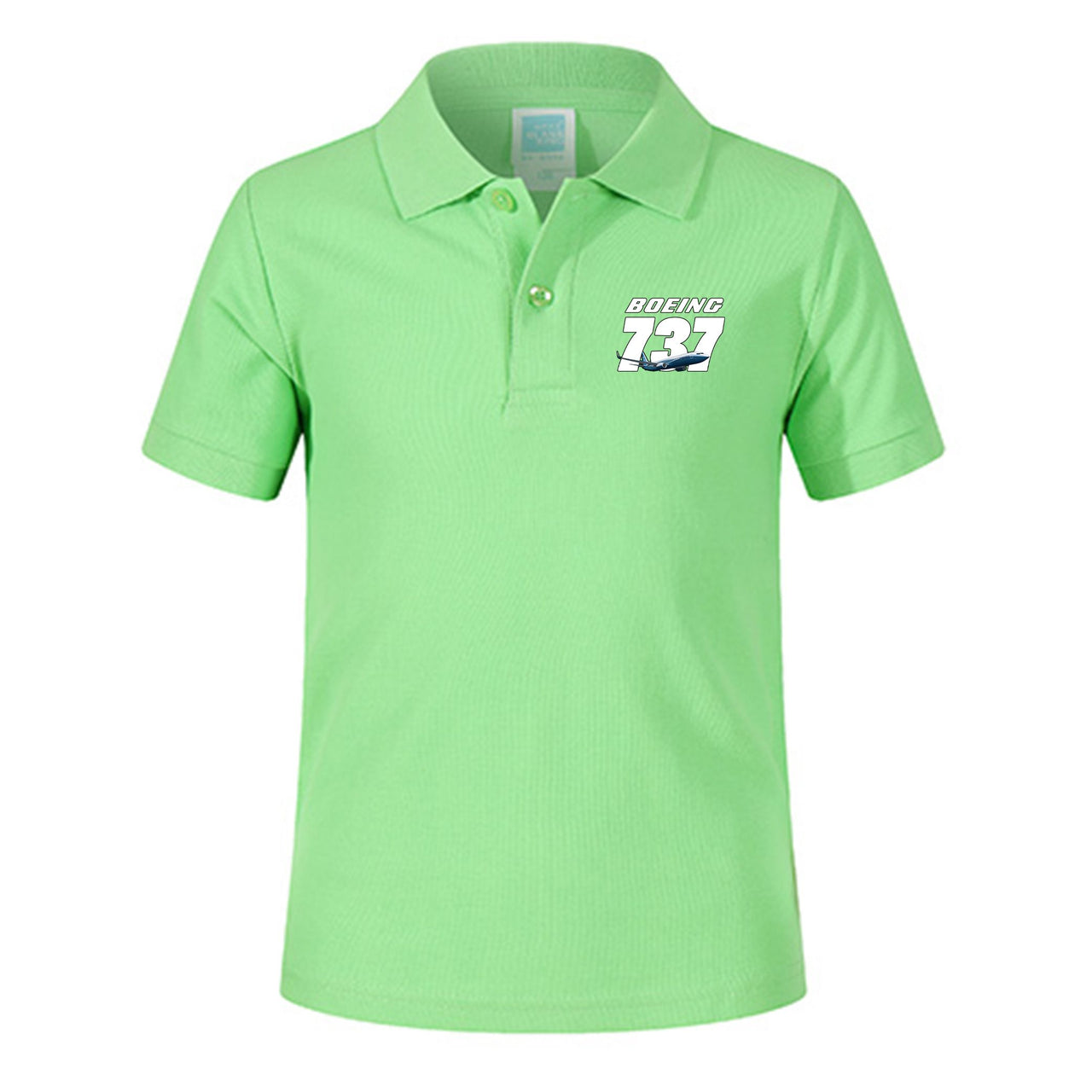 Super Boeing 737+Text Designed Children Polo T-Shirts