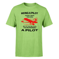 Thumbnail for If You're Cool You're Probably a Pilot Designed T-Shirts
