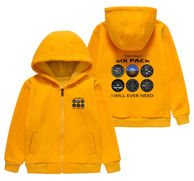 The Only Six Pack I Will Ever Need Designed "CHILDREN" Zipped Hoodies