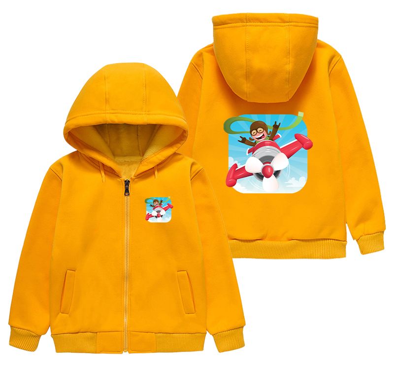 Happy Pilot Designed "CHILDREN" Zipped Hoodies