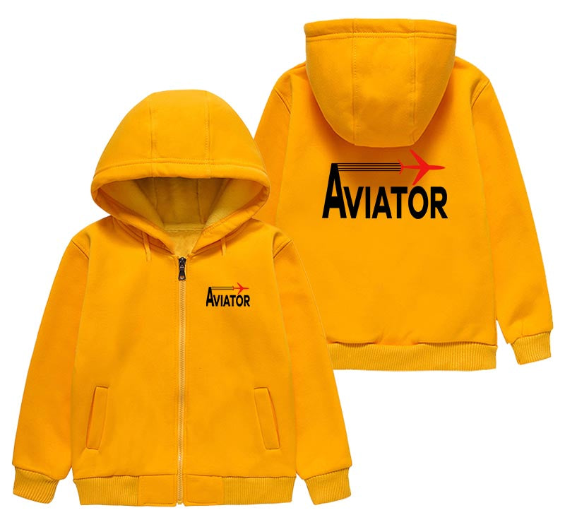 Aviator Designed "CHILDREN" Zipped Hoodies