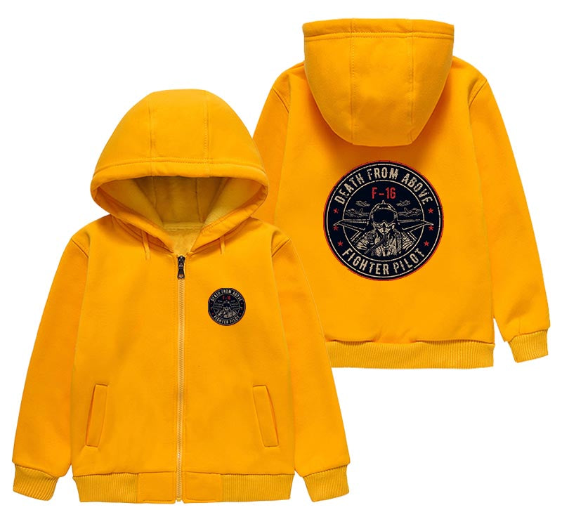 Fighter Jet 16 - Death From Above Designed "CHILDREN" Zipped Hoodies