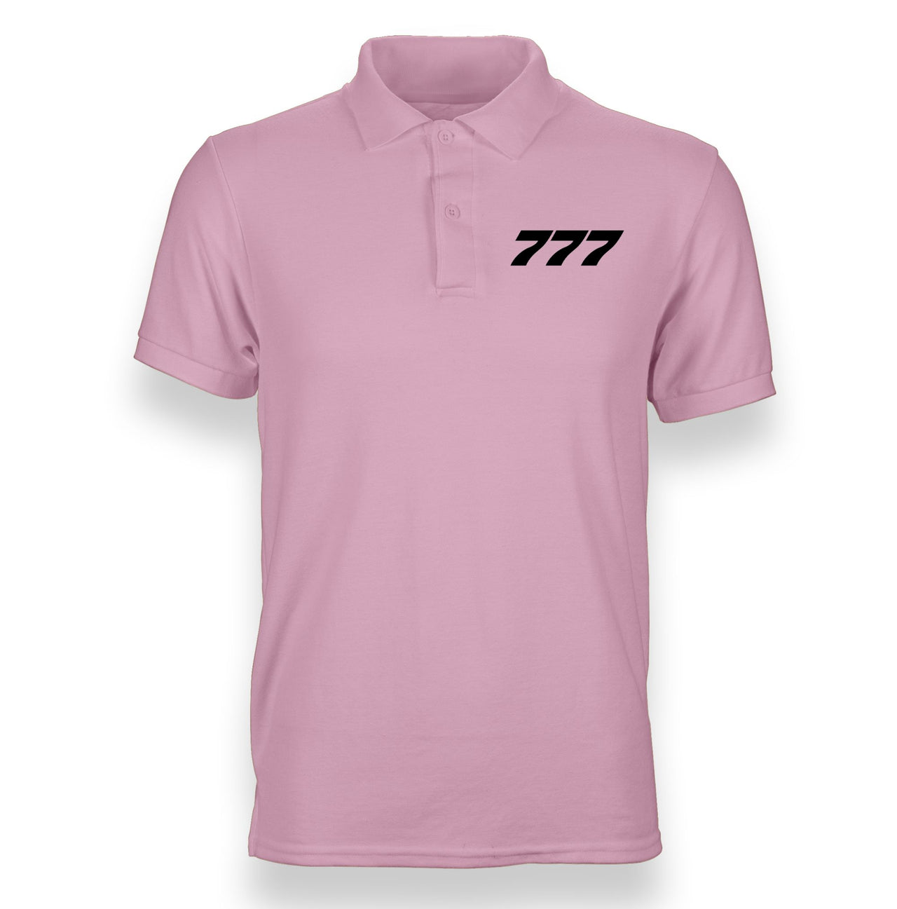 777 Flat Text Designed "WOMEN" Polo T-Shirts