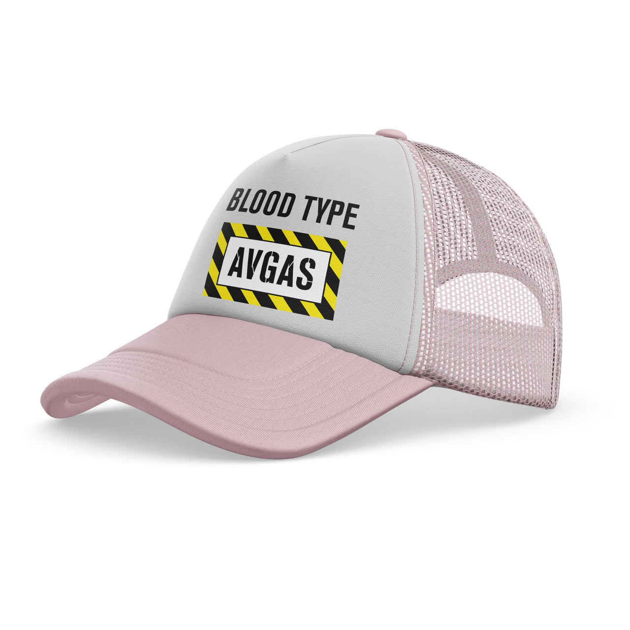 Blood Type AVGAS Designed Trucker Caps & Hats