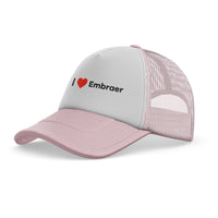 Thumbnail for I Love Embraer Designed Trucker Caps & Hats