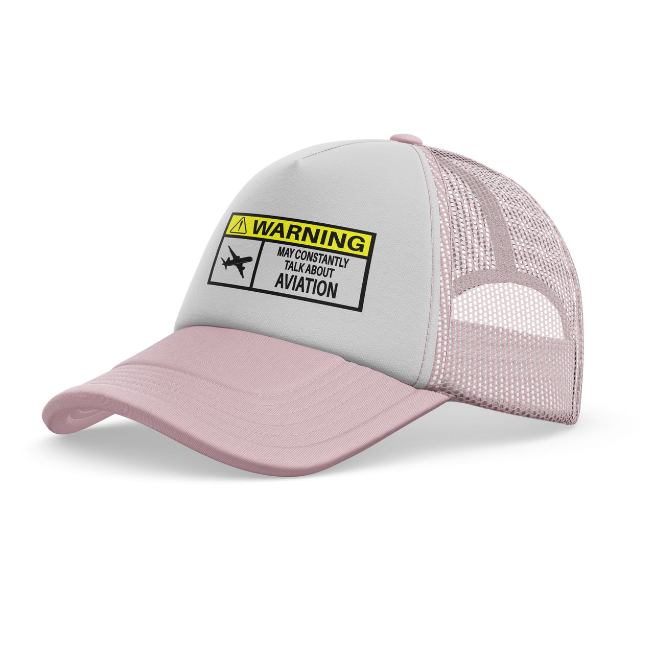 Warning May Constantly Talk About Aviation Designed Trucker Caps & Hats