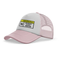 Thumbnail for Warning May Constantly Talk About Aviation Designed Trucker Caps & Hats