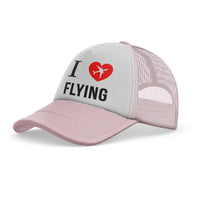 Thumbnail for I Love Flying Designed Trucker Caps & Hats