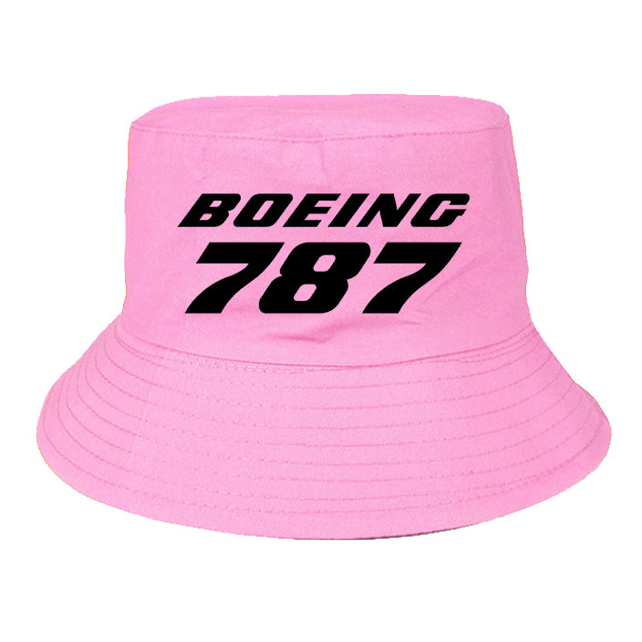 Boeing 787 & Text Designed Summer & Stylish Hats