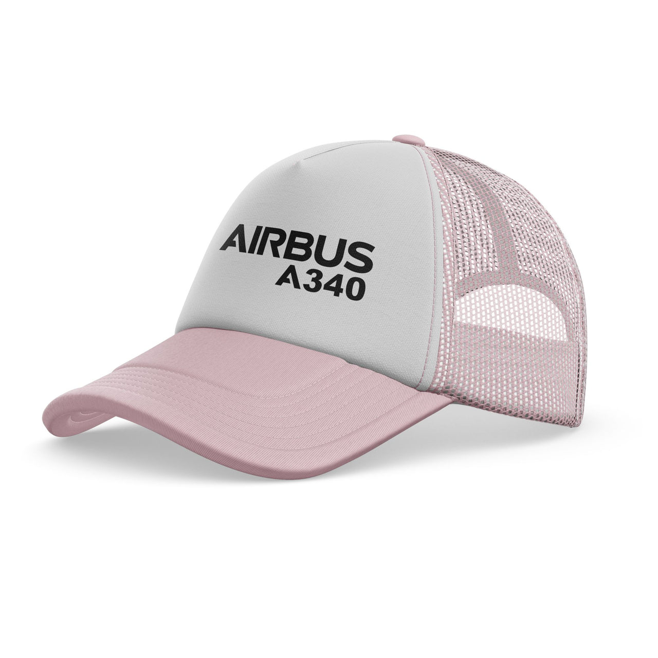Airbus A340 & Text Designed Trucker Caps & Hats