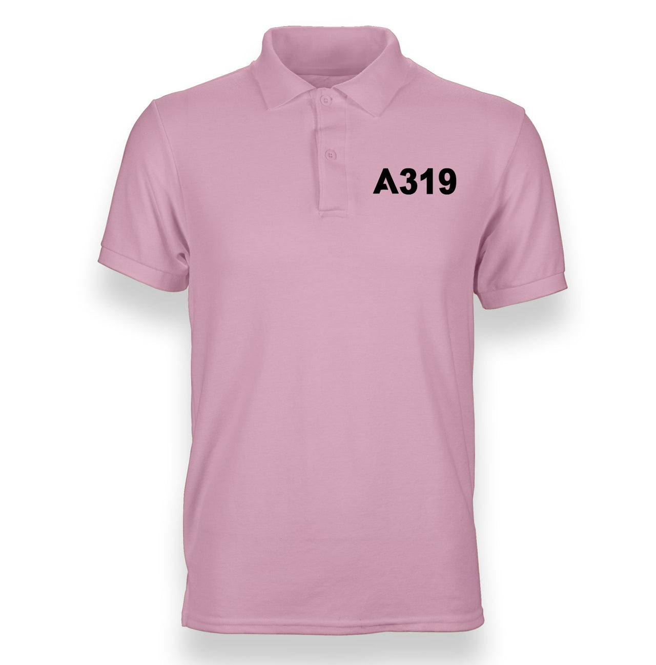 A319 Flat Text Designed "WOMEN" Polo T-Shirts