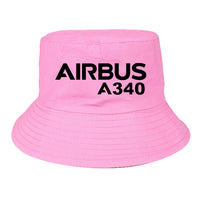 Thumbnail for Airbus A340 & Text Designed Summer & Stylish Hats