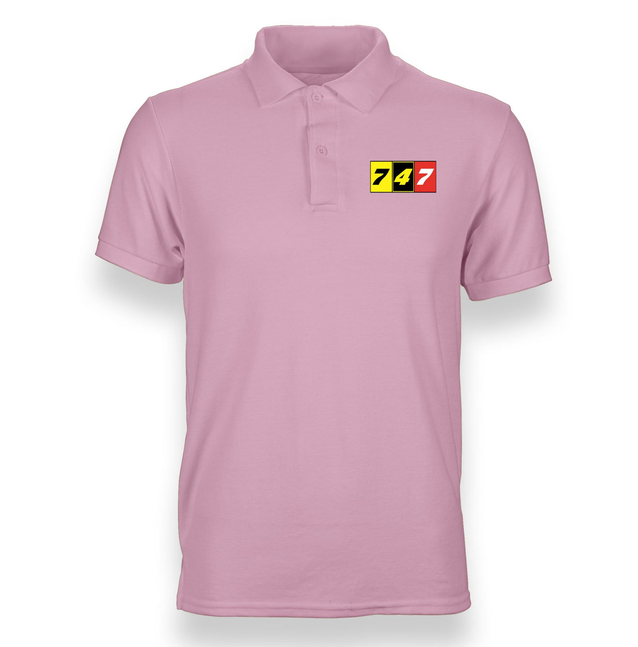 Flat Colourful 747 Designed "WOMEN" Polo T-Shirts