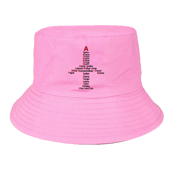 Airplane Shape Aviation Alphabet Designed Summer & Stylish Hats