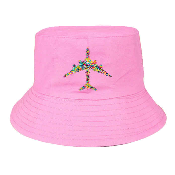 Colourful Airplane Designed Summer & Stylish Hats