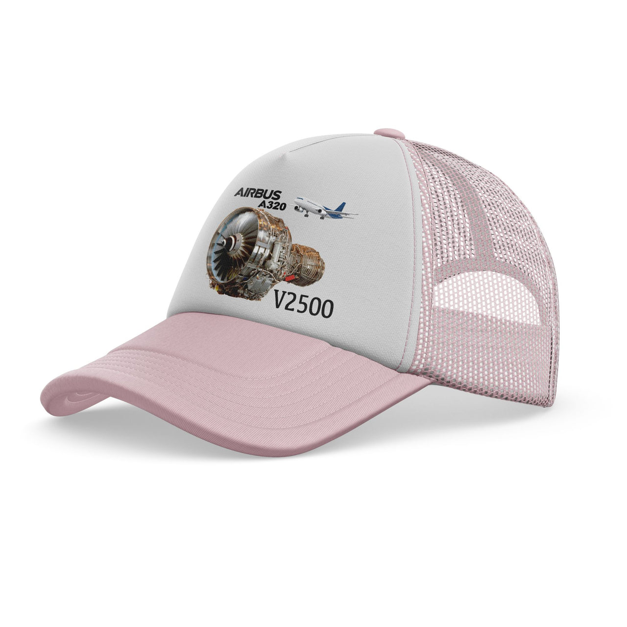 Airbus A320 & V2500 Engine Designed Trucker Caps & Hats