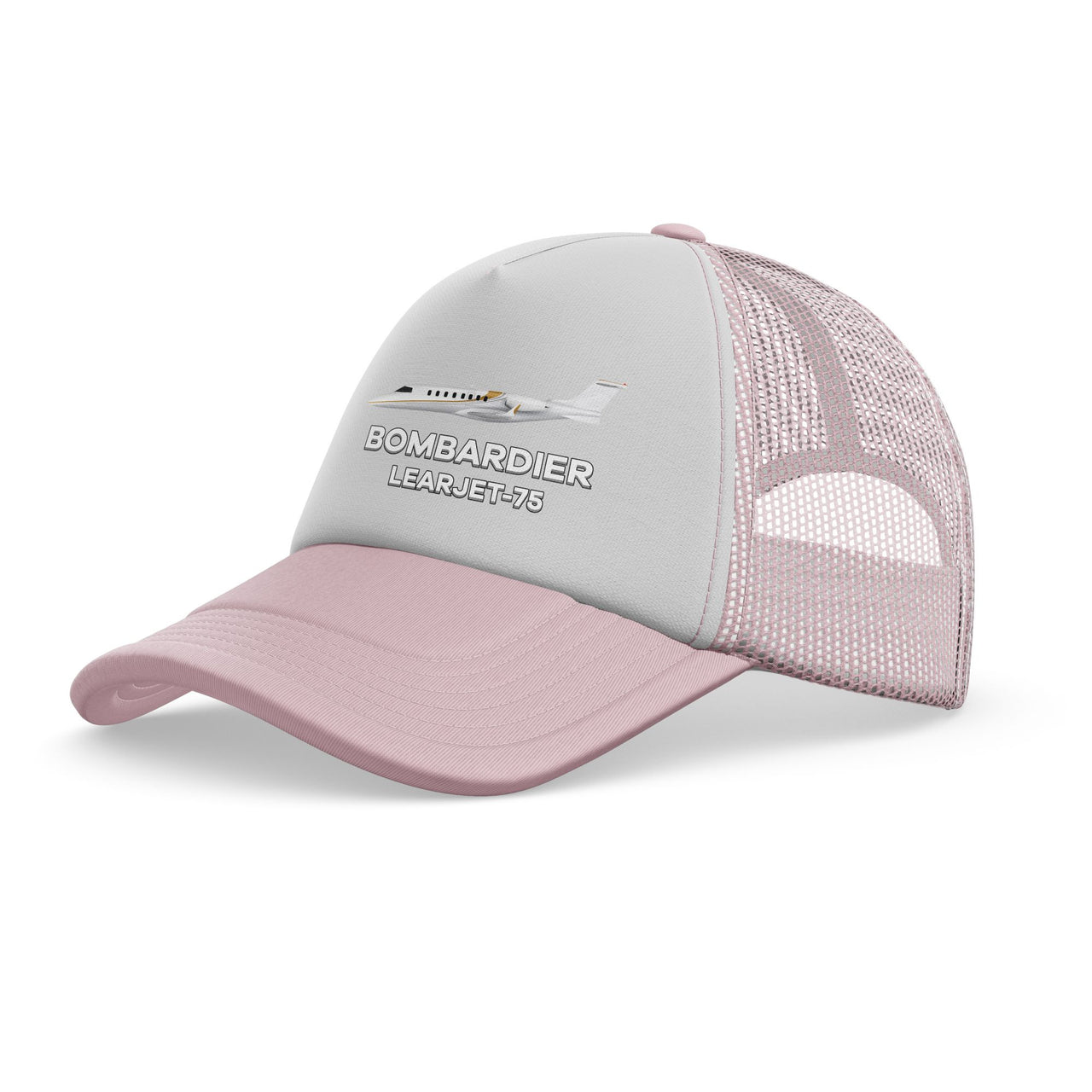 The Bombardier Learjet 75 Designed Trucker Caps & Hats