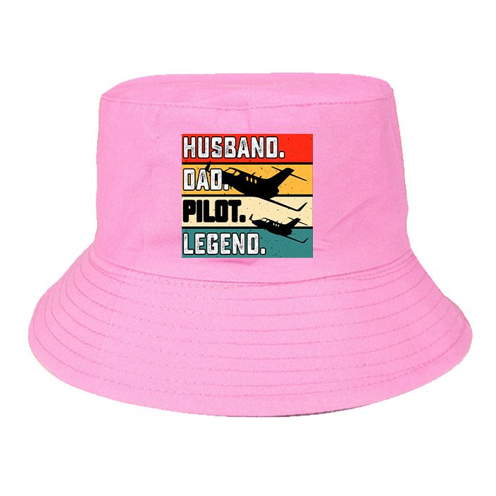 Husband & Dad & Pilot & Legend Designed Summer & Stylish Hats