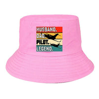 Thumbnail for Husband & Dad & Pilot & Legend Designed Summer & Stylish Hats