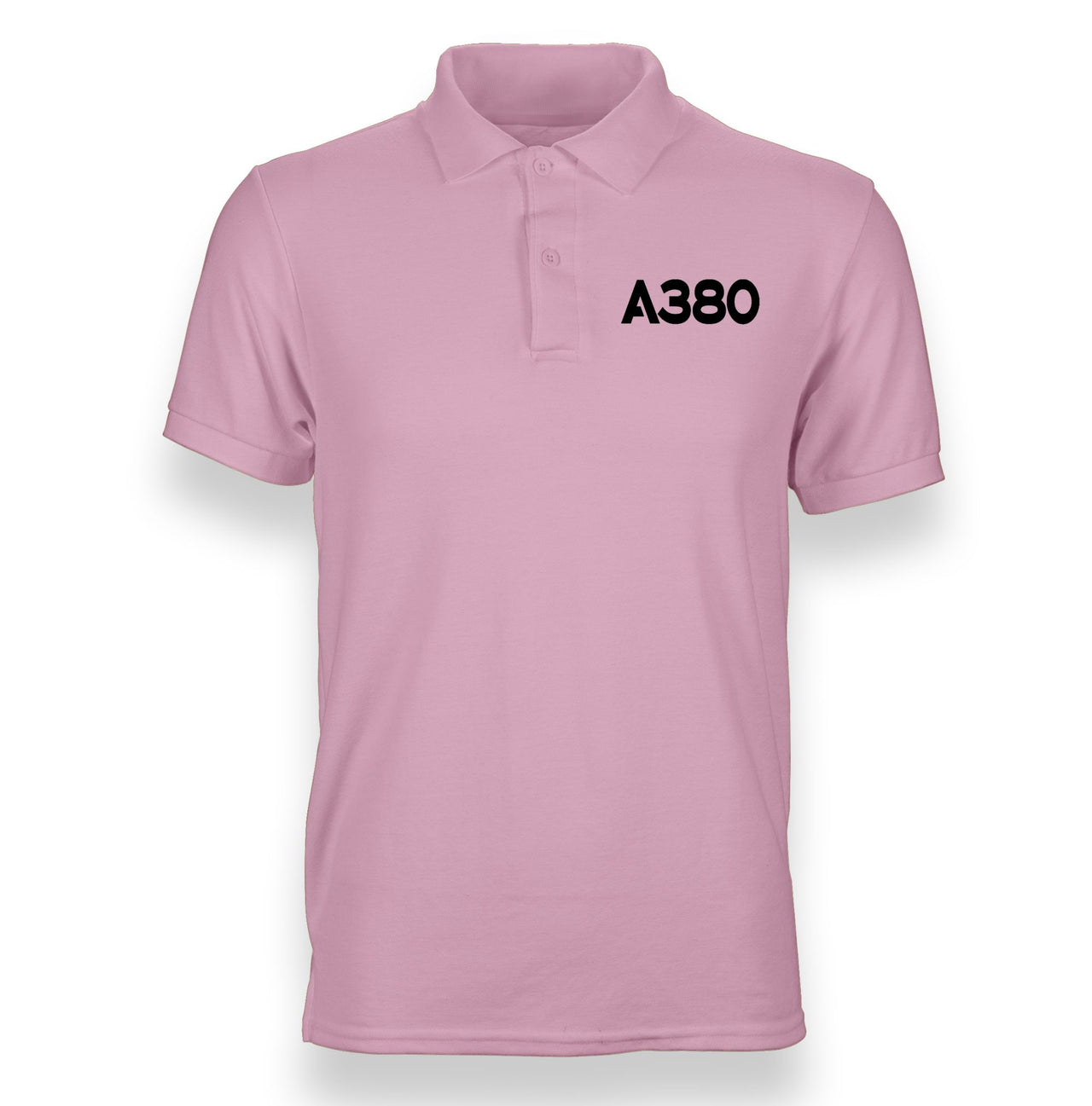 A380 Flat Text Designed "WOMEN" Polo T-Shirts