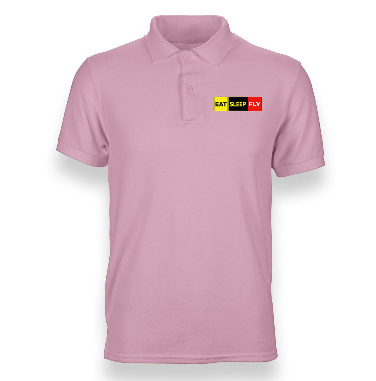 Eat Sleep Fly (Colourful) Designed "WOMEN" Polo T-Shirts
