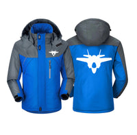Thumbnail for Lockheed Martin F-35 Lightning II Silhouette Designed Thick Winter Jackets