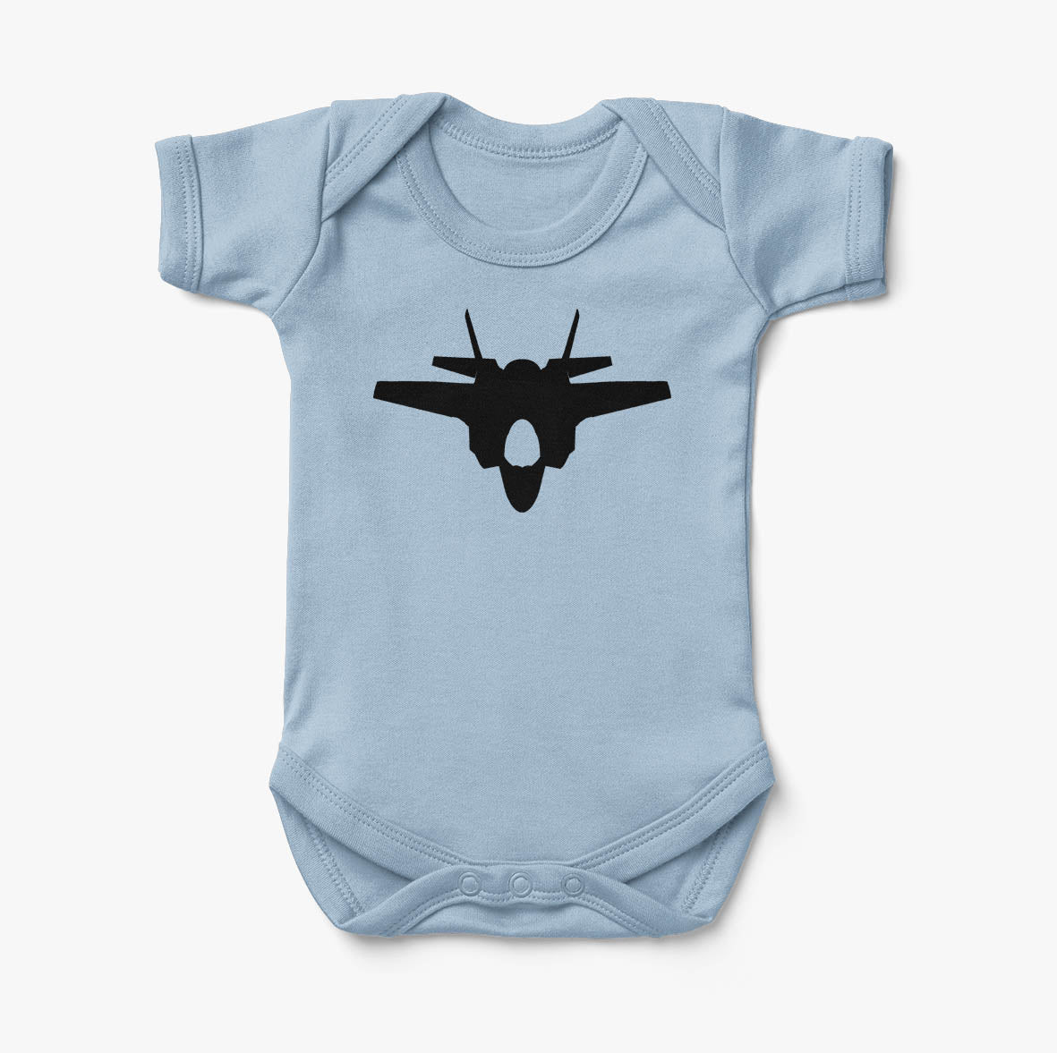Fighter Jet 35 Silhouette Designed Baby Bodysuits