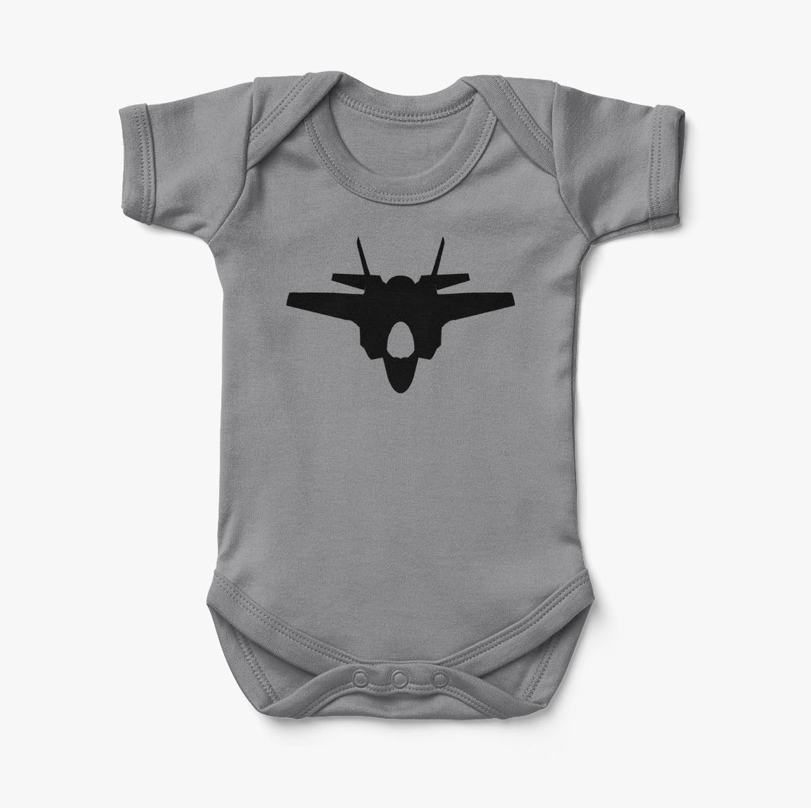 Fighter Jet 35 Silhouette Designed Baby Bodysuits