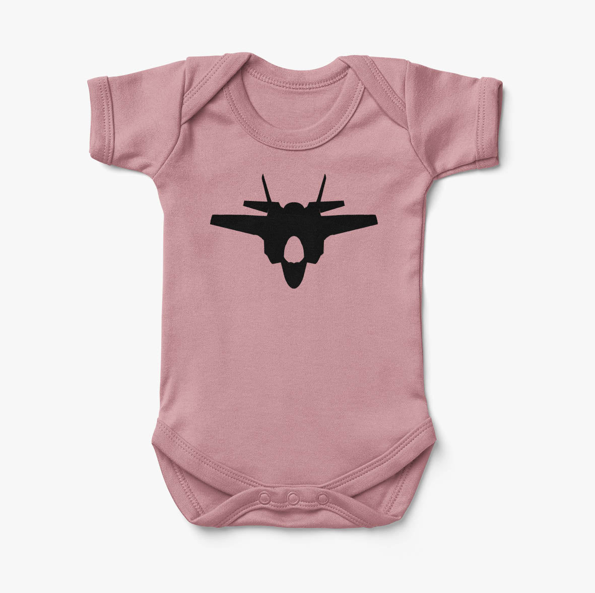Fighter Jet 35 Silhouette Designed Baby Bodysuits