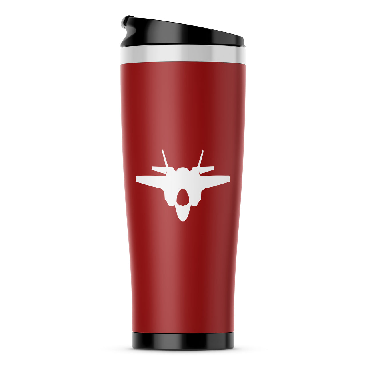 Fighter Jet 35 Silhouette Designed Stainless Steel Travel Mugs