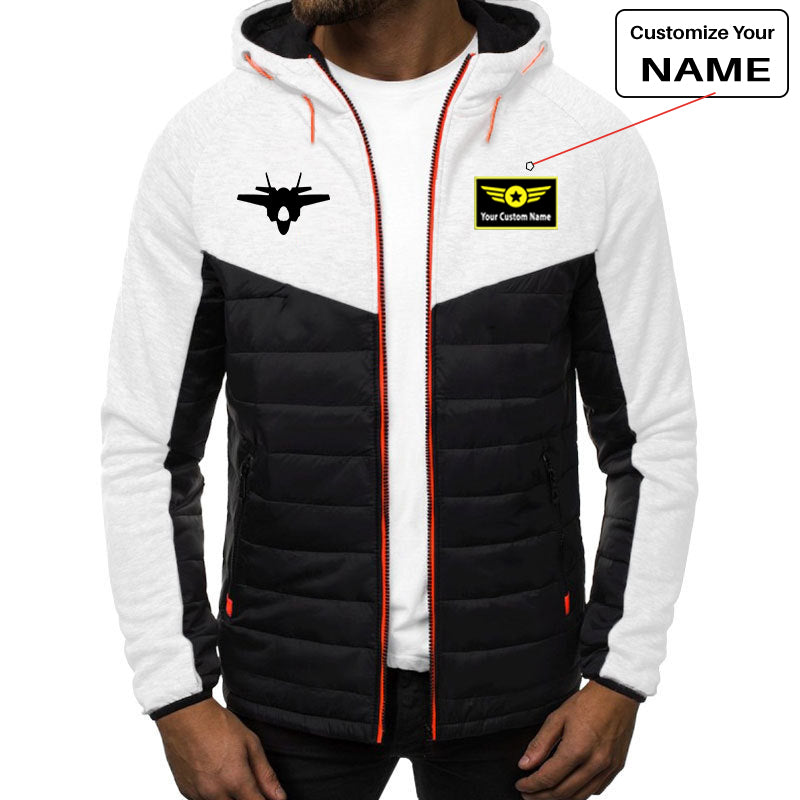 Fighter Jet 35 Silhouette Designed Sportive Jackets