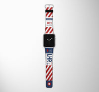 Thumbnail for London (LHR) Designed Leather Apple Watch Straps