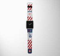 Thumbnail for London (LHR) Designed Leather Apple Watch Straps