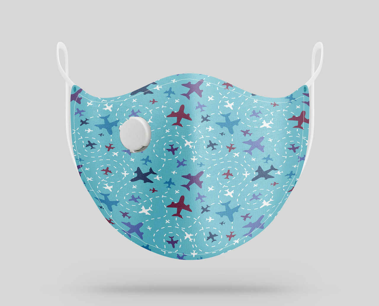 Love of Travel with Aircraft Designed Face Masks