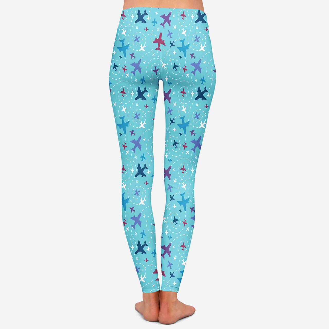 Love of Travel with Aircraft Designed Women Leggins