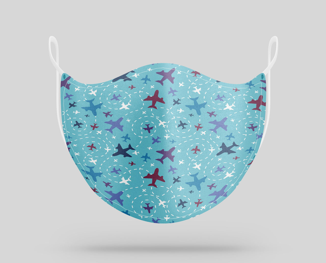 Love of Travel with Aircraft Designed Face Masks